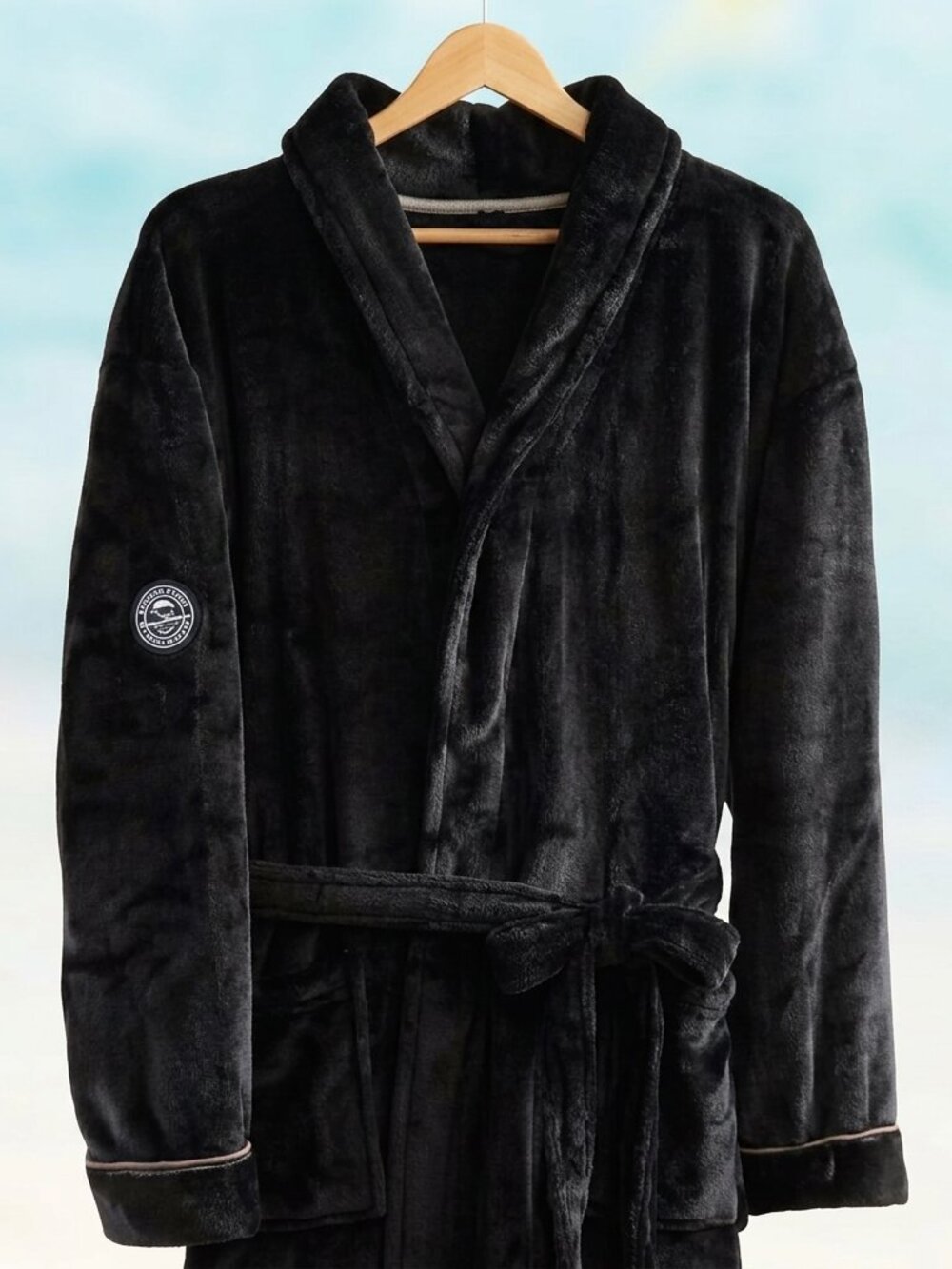 Tommy Bahama Black Luxe Lounge Essential Robe NWT Super Soft